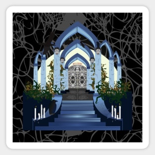 Gothic Mausoleum small Sticker